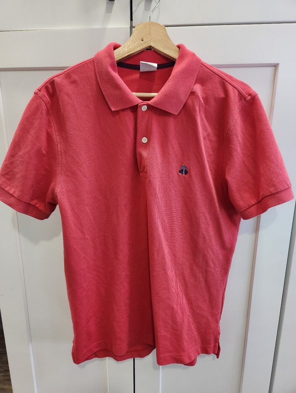 Brooks Brothers Performance Polo Shirt Slim Fit 100% Cotton Size Medium